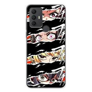 Силиконовые чехлы с глазами Anime для 30 СЕ (Глаза на чорном)