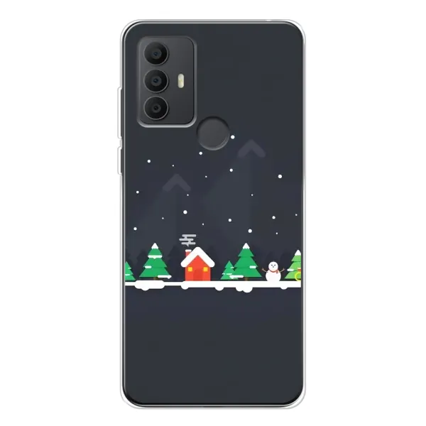 Чехол с рисунком «Город зимний» для TCL 30 SE