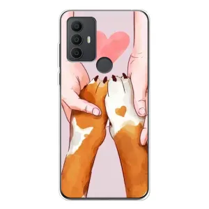 Чохол (ТПУ) Милі песики для TCL 30 SE (Любов до собак)