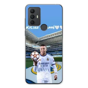 Чехол (TPU) с Футболистом на TCL 30 SE (Mbappe Real)