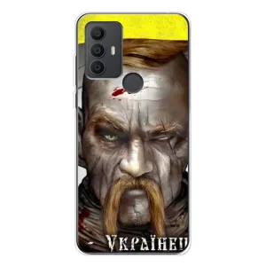 Чехол с картинкой (Патриотический КОЗАК) на TCL 30 SE (Одноглазый Козак)