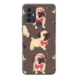 Чохол (ТПУ) Милі песики для TCL 30 SE (Песик Мопсікі)