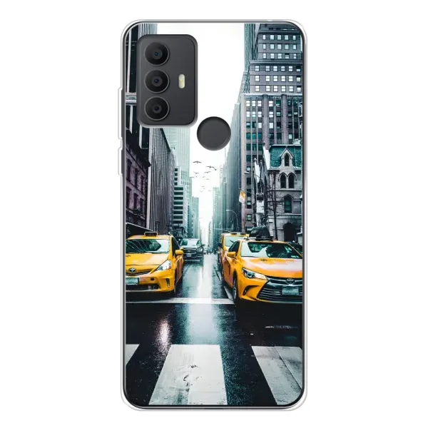 Чехол с рисунком «Такси» для TCL 30 SE Чехол с рисунком «Такси» для TCL 30 SE