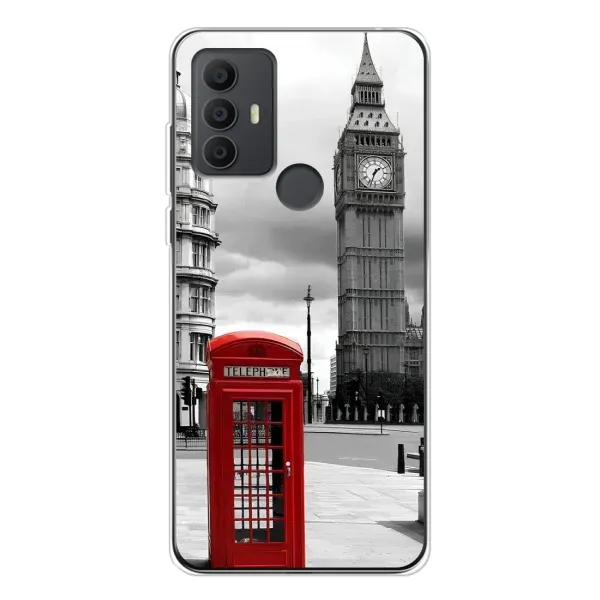 Чехол с рисунком «TELEPHONE» для TCL 30 SE