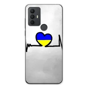 Силиконовый Чехол на TCL 30 SE (Я-Украина) (Украинская кардиограмма)