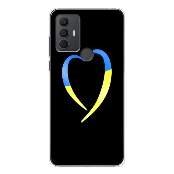 Чехол с рисунком «Украинское сердце» для TCL 30 SE Чехол с рисунком «Украинское сердце» для TCL 30 SE