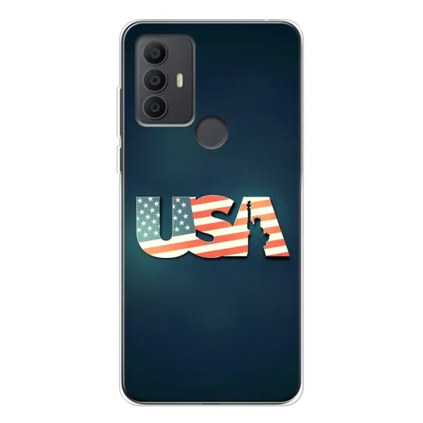 Чехол с рисунком «USA» для TCL 30 SE Чехол с рисунком «USA» для TCL 30 SE