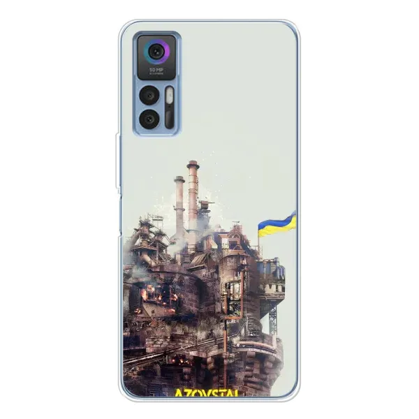 Чехол с рисунком «Азовсталь» для TCL 30 Чехол с рисунком «Азовсталь» для TCL 30