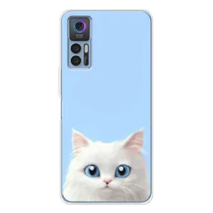 Чехол на тематику: Коты для TCL 30 (Белый кот)