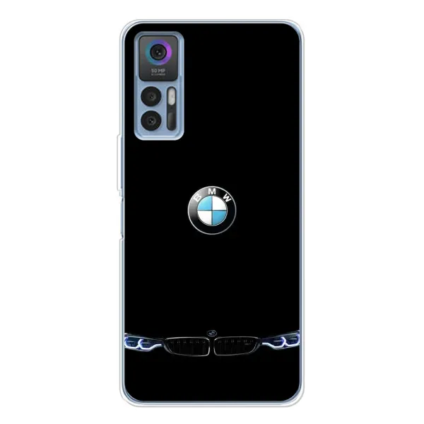 Чехол с рисунком «Черный BMW» для TCL 30