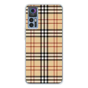 Чехол с рисунком «Burberry стиль» для TCL 30
