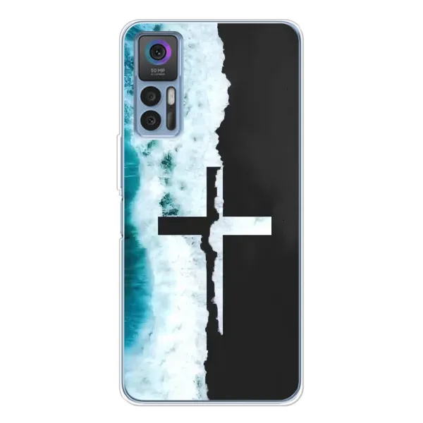 Чехол с рисунком «Хрест» для TCL 30 Чехол с рисунком «Хрест» для TCL 30