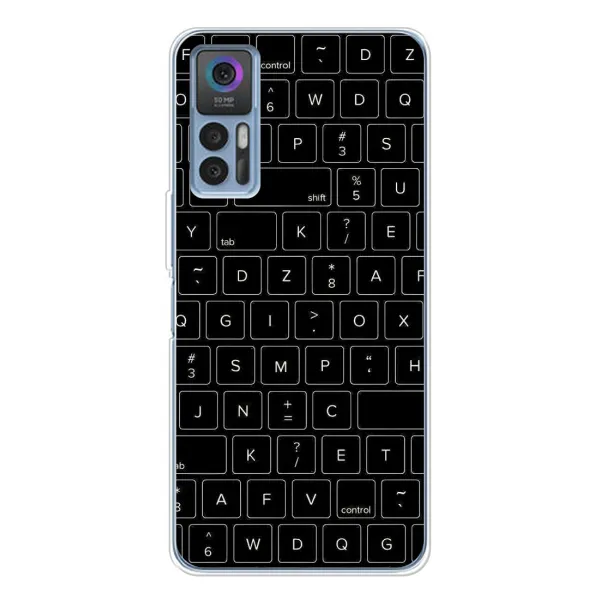 Чехол с рисунком «Клавиатура» для TCL 30 Чехол с рисунком «Клавиатура» для TCL 30