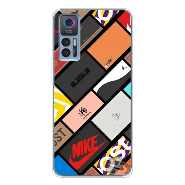 Чехол с рисунком «Коробки» для TCL 30 Чехол с рисунком «Коробки» для TCL 30