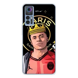 Чехол (TPU) с Футболистом на TCL 30 (Mbappe King)
