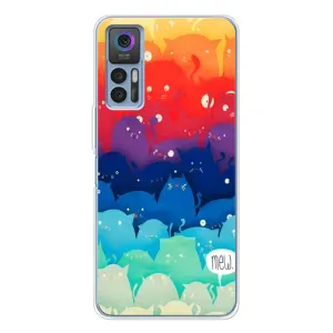 Силиконовый чехол с котиком для TCL 30 (Mew)