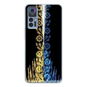 Силиконовый Чехол на TCL 30 (Патриотическая вышиванка)