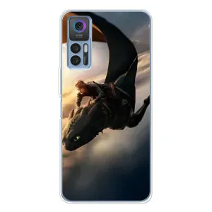 Чехол дракон Беззубик для TCL 30 (Полет Беззубика)