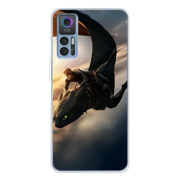 Чехол с рисунком «Полет Беззубика» для TCL 30