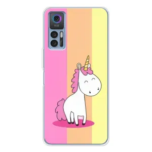 Чехол Unicorn на TCL 30 (Радужный Единорог)