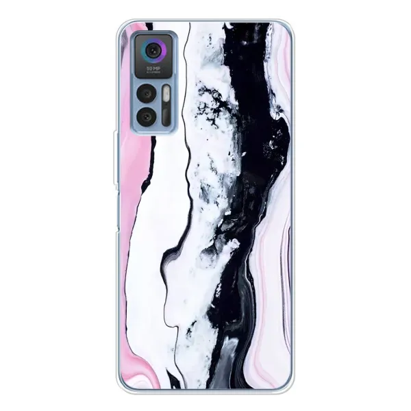 Чехол с рисунком «Розовый мрамор» для TCL 30 Чехол с рисунком «Розовый мрамор» для TCL 30