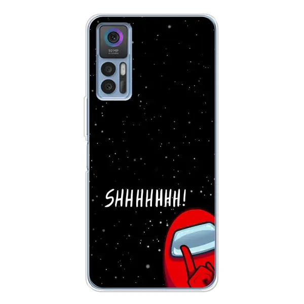 Чехол с рисунком «SHHHHH» для TCL 30 Чехол с рисунком «SHHHHH» для TCL 30
