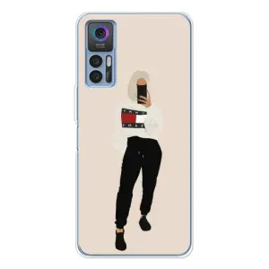 Силиконовый Чехол на TCL 30 с картинкой Стильных Девушек (Стильная)