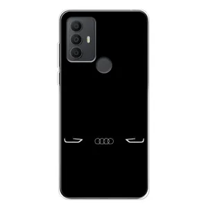 Силиконовый бампер с картинкой машины на TCL 306 (Силует Audi)