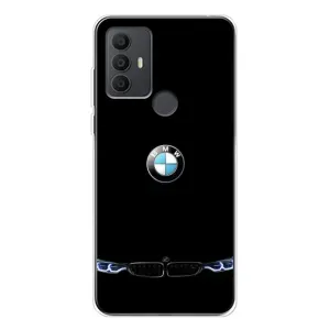 Силиконовый бампер с картинкой машины на TCL 306 (Черный BMW)