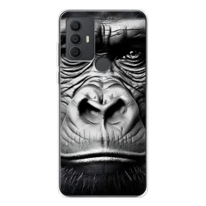 Чехол с рисунком «Черная обезьяна» для TCL 306