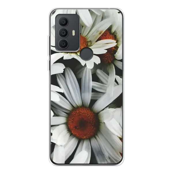 Чехол с рисунком «Цветы Ромашки» для TCL 306 Чехол с рисунком «Цветы Ромашки» для TCL 306