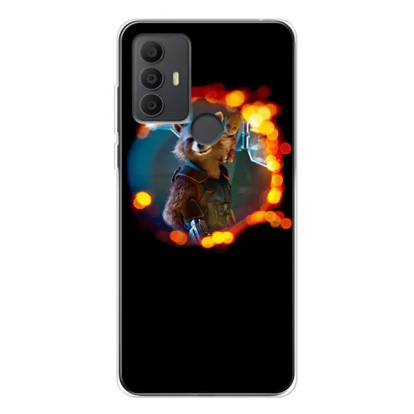 Чехол с рисунком «Енот Ракета» для TCL 306
