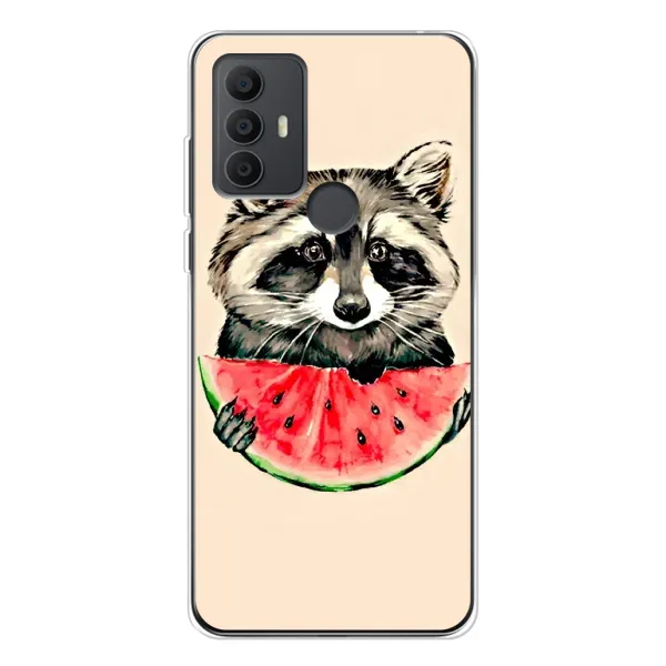 Чехол с рисунком «Енот» для TCL 306 Чехол с рисунком «Енот» для TCL 306