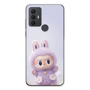 Чехол с принтом Лабубу для TCL 306 (Фиолетовый Лабубу)