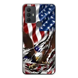 Чехол Флаг USA для TCL 306 (Флаг USA)