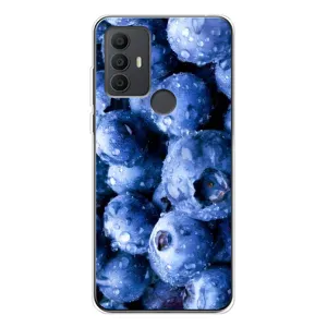 Чехол с изображением вкусной еды для TCL 306 (Голубика)