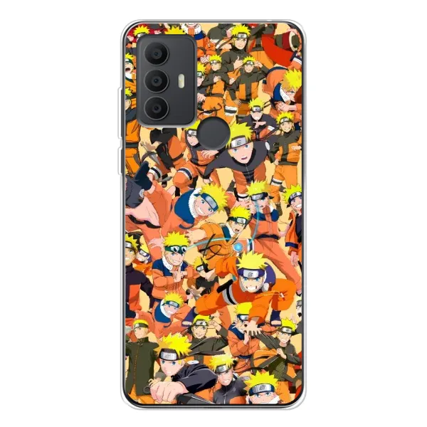Чехол с рисунком «Коллаж Наруто» для TCL 306 Чехол с рисунком «Коллаж Наруто» для TCL 306
