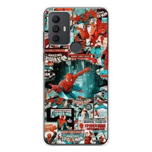 Чехол Супергерой Человека Паука на TCL 306 (Комиксы Человек Паук)