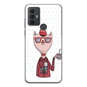 Чехол на тематику: Коты для TCL 306 (Кот аристократ)