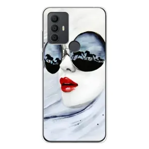 Чехол с картинкой Модные Девчонки TCL 306 (Любительница коней)
