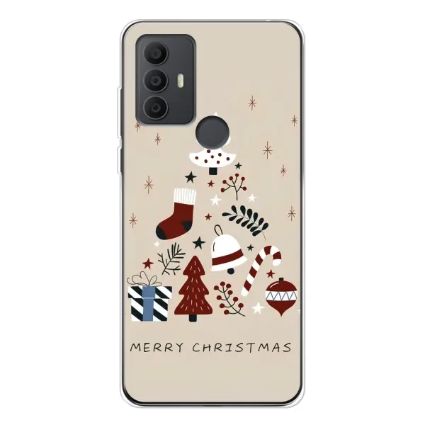 Чохол з малюнком «Merry Christmas» для TCL 306
