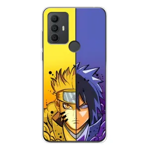 Купить Чехлы на телефон с принтом Anime для TCL 306 (Naruto Vs Sasuke)