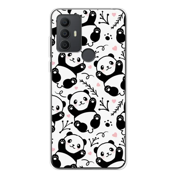Чехол с рисунком «Пандочки» для TCL 306