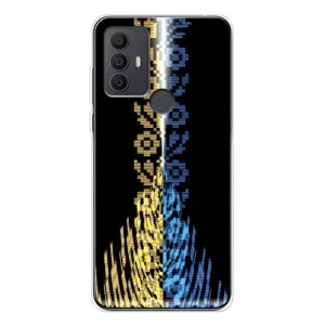 Силиконовый Чехол на TCL 306 (Патриотическая вышиванка)