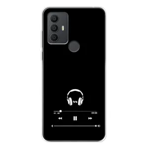 Чохол з картинками на чорному фоні для TCL 306 (Плеєр)