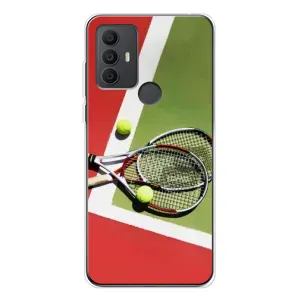 Чохли з прінтом Спортивна тематика для TCL 306 (Ракетки теніс)