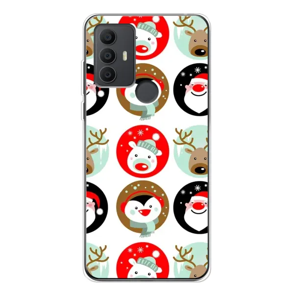 Чехол с рисунком «Рождественский принт» для TCL 306