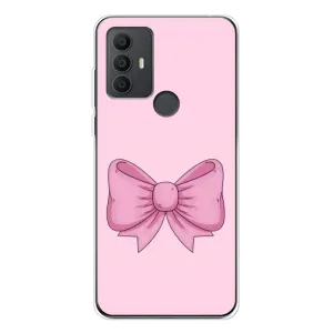 Чохол банти для TCL 306 (Рожевий бантик)