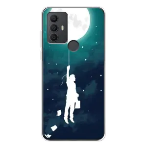 Чехол (ТПУ) с планетами на TCL 306 (To The moon)