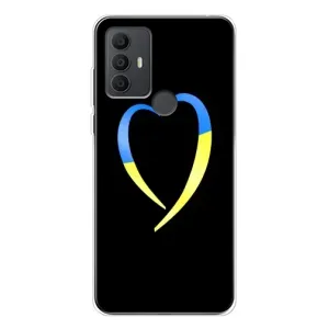 Силиконовый Чехол на TCL 306 (Я-Украина) (Украинское сердце)